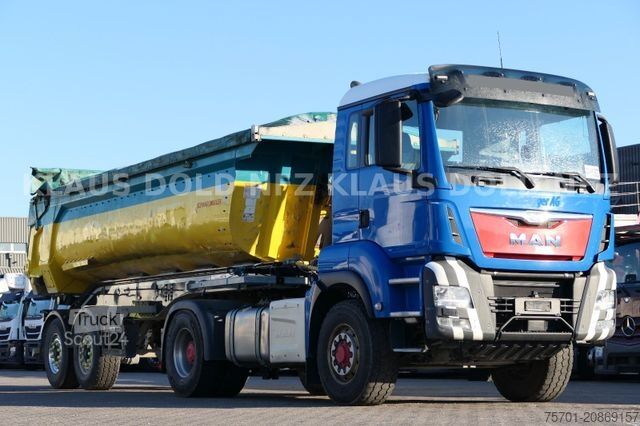Camion benne MAN TGS 18.500 Kippmulde Komplettzug Schwarzmüller