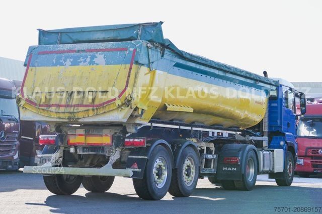 Camion benne MAN TGS 18.500 Kippmulde Komplettzug Schwarzmüller
