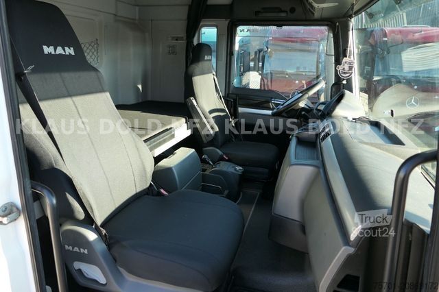 Flaklastbil med kapell MAN TGX 18.400 Pritsche Plane Retarder 2-Tanks