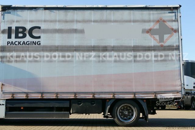 Flaklastbil med kapell MAN TGX 18.400 Pritsche Plane Retarder 2-Tanks