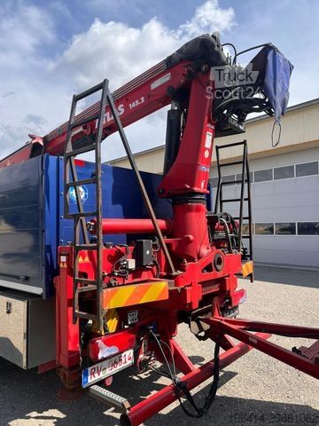 Camião de plataforma MAN TGX 26.560 + KRAN ATLAS 145.2