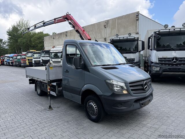 Kamion sa kranom furgon Mercedes-Benz Sprinter 516 Kran Fassi F40