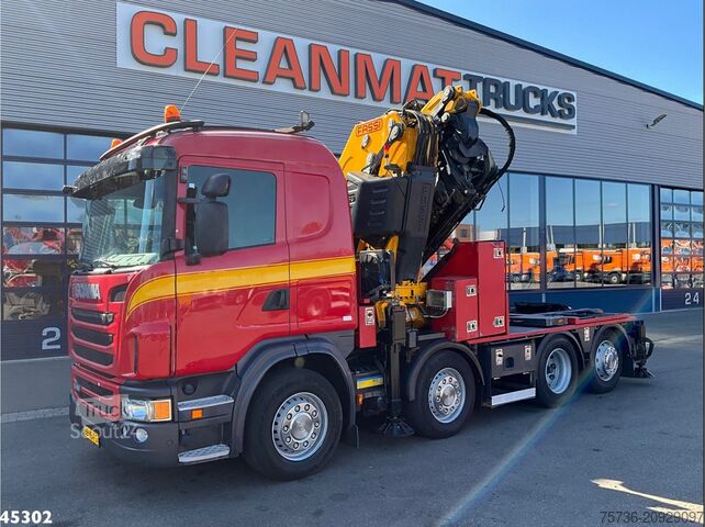 Standard-SZM Scania G 480 8x2 Fassi 95 Tonmeter ladkraan + Fly-Jib