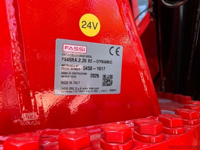 Lastbilmonteret kran VOLVO FH 540 6x2 Container Fassi F545 Heck 360° 100%