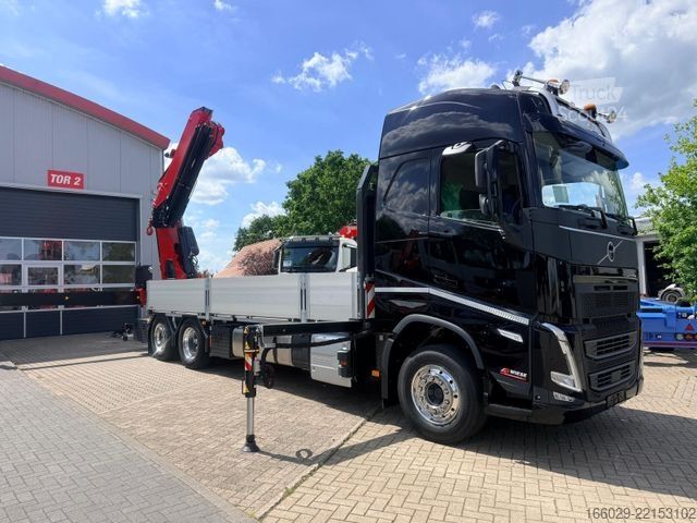 Ladbil med lad VOLVO FH 540 6x2 Container Fassi F545 Heck 360° 100%
