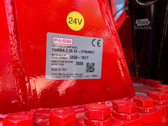 Ladbil med lad VOLVO FH 540 6x2 Container Fassi F545 Heck 360° 100%