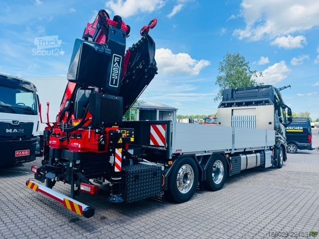 Ladbil med lad VOLVO FH 540 6x2 Container Fassi F545 Heck 360° 100%