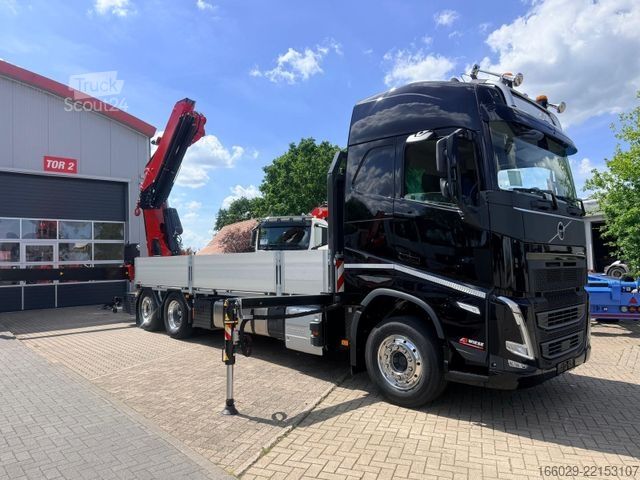 Ladbil med lad VOLVO FH 540 6x2 Container Fassi F545 Heck 360° 100%