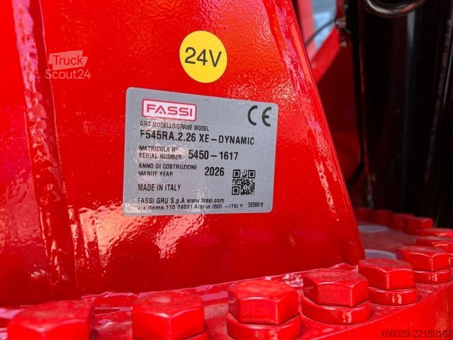 Ladbil med lad VOLVO FH 540 6x2 Container Fassi F545 Heck 360° 100%