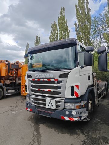 Kampós konténerszállító teherautó SCANIA G440 , HIAB Kran