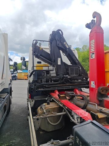 Kampós konténerszállító teherautó SCANIA G440 , HIAB Kran