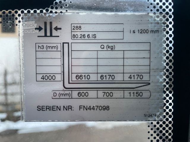 Фронтальний навантажувач вилковий JUNGHEINRICH TFG680 Duplex Gasstapler Seitensch. hydr. Zinken