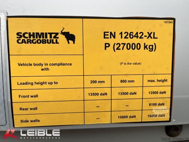 Semi-remorque fourgon SCHMITZ CARGOBULL SKO 24/L*Doppelstock*Heizung*Liftachse*Code XL*