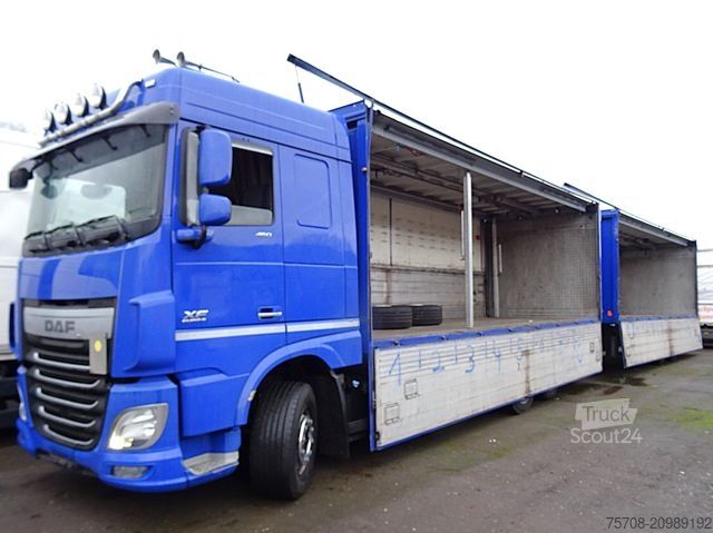 Camion de boissons DAF XF 460*kpl Zug*2x 7,7m Schwenkwand*2x LBW*MX Ret