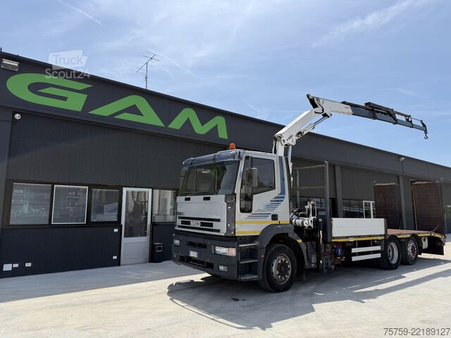 Gru montata su autocarro Iveco Eurotech 240E42 Pritsche mit Rampen+Kran