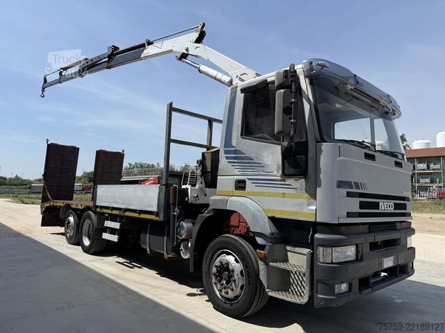 Gru montata su autocarro Iveco Eurotech 240E42 Pritsche mit Rampen+Kran