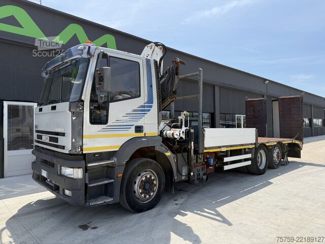 Gru montata su autocarro Iveco Eurotech 240E42 Pritsche mit Rampen+Kran
