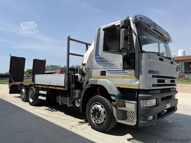 Gru montata su autocarro Iveco Eurotech 240E42 Pritsche mit Rampen+Kran