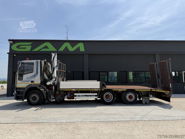 Gru montata su autocarro Iveco Eurotech 240E42 Pritsche mit Rampen+Kran