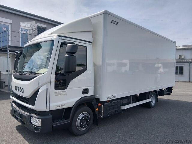 Samochód ciężarowy typu furgon Iveco EuroCargo ML 75 E 19/P LBW Türe im Koffe
