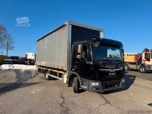 Camion plateau avec bâche MAN TGL 8.220 4x2 BL ¤6D 8,6to. Schalter A/C LBW