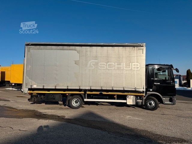 Camion plateau avec bâche MAN TGL 8.220 4x2 BL ¤6D 8,6to. Schalter A/C LBW
