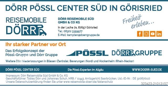 Camping-car PÖSSL Campster Citroen 145 PS AHK,Navi,Klimaautomatik