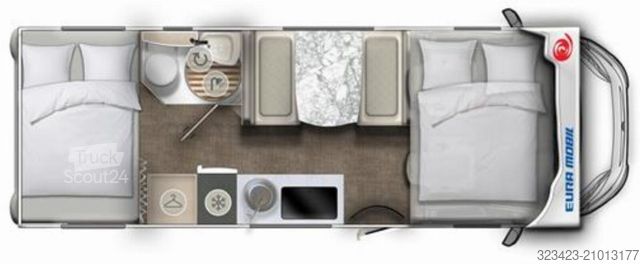 Capucine EURAMOBIL Activa One AO 690 HB Mark/Navi/SAT/TV/Solar/Fahr