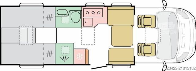 Camping-car semi-intégré ADRIA Coral Supreme 670 DL Klimaauto, LED, Navi, RFK