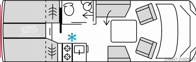 Camping-car semi-intégré BÜRSTNER Signature SFT 7.0 *Lithium 300 Ah*Solar*Markise*