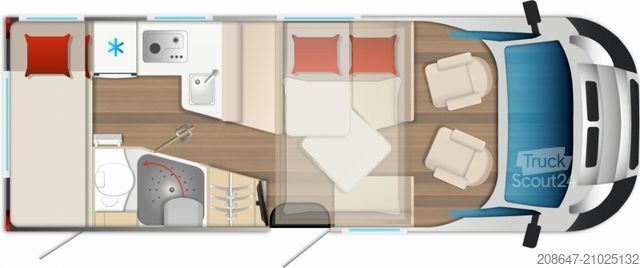 Camping-car semi-intégré BÜRSTNER Campeo TD 676 G *Automatik*Markise*Winterpaket*