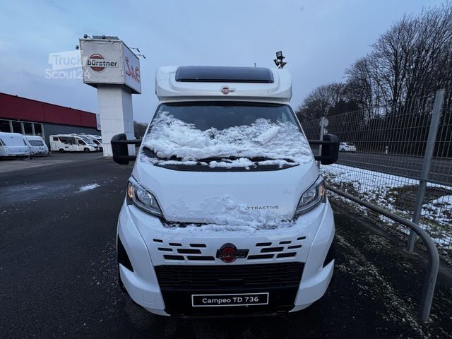 Camping-car semi-intégré BÜRSTNER Campeo TD 736 *3.850 kg*Flex & Attractive Paket*