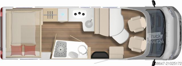 Camping-car semi-intégré BÜRSTNER Lyseo TD 744 *Automatik*Hubbett*4.250 kg*