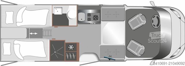 Camping-car semi-intégré LMC Cruiser 750 EF verfügbar ca.02.2026!