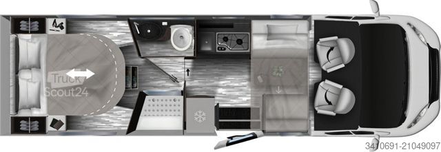 Camping-car semi-intégré MOBILVETTA Kea Kompakt P68 NB FREI KONFIGURIERBAR!