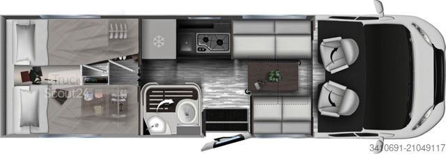 Camping-car semi-intégré MOBILVETTA Kea Kompakt P64 NB FREI KONFIGURIERBAR