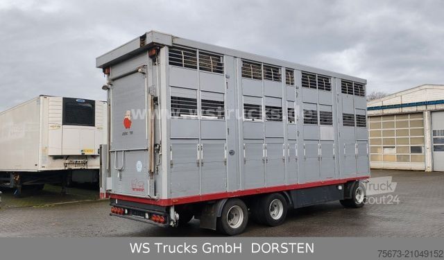 Remorque de transport de chevaux  KABA 3 Stock  Hubdach Viehanhänger