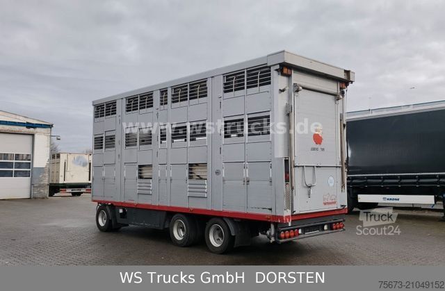 Remorque de transport de chevaux  KABA 3 Stock  Hubdach Viehanhänger