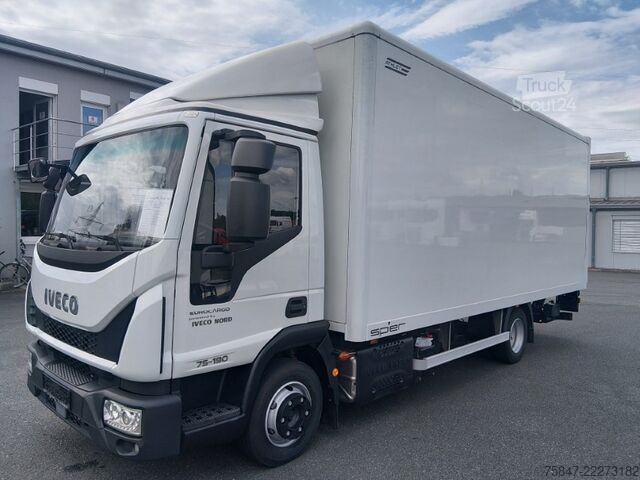 Dobozos teherautó Iveco EuroCargo ML 75 E 19/P LBW Kamera