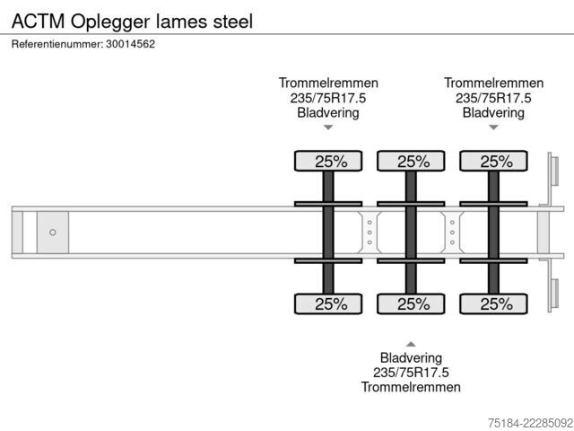 Alacsony rakodó ACTM Oplegger lames steel