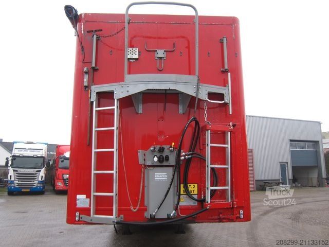 Polpriklopnik s premičnim dnom KNAPEN K100 Schubboden 97m3 Funk BPW