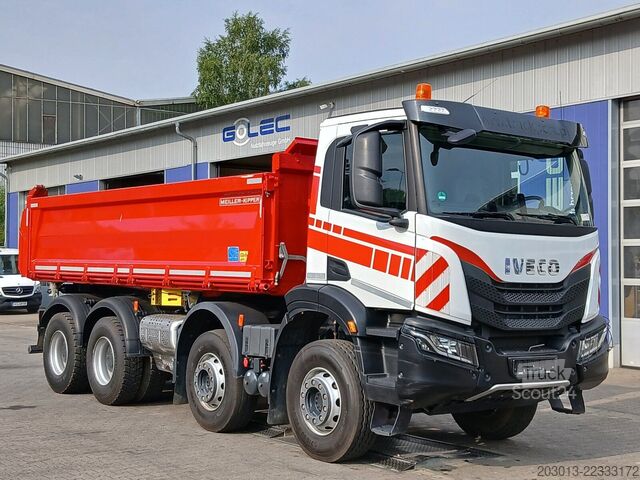 Dreiseitenkipper LKW IVECO MS34Y 8x4 Euro6 Kipper Meiller Bordmatic