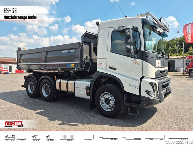 Camión de plataforma VOLVO FMX 6x4 R Xpress Meiller DSK