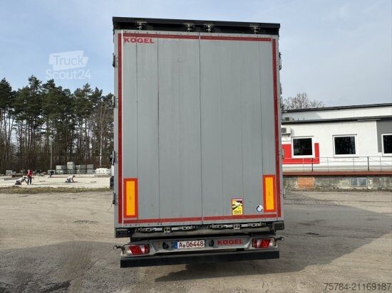 Semi-remorque bâchée KöGEL 3-ACHS MEGA-TRAILER, S24-1, SAF-ACHSEN, HUBDACH