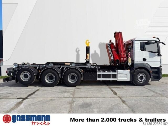 Kroklastbil MAN TGS 35.480 8x4, Kran FASSI F275, Funk,