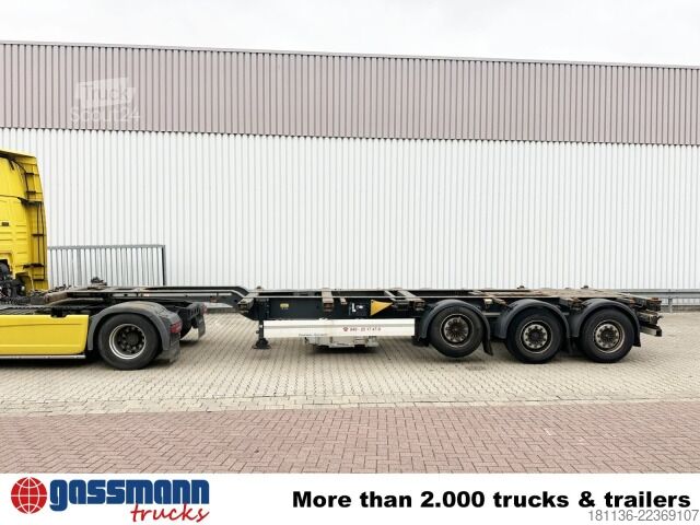 Návěs s výměnnou nástavbou Krone SDC 27 eLTU4 Container-Chassi, 2x Liftachse,