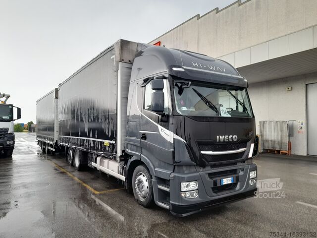 φορτηγό πλατφόρμα με μουσαμά Iveco Stralis 460 XP