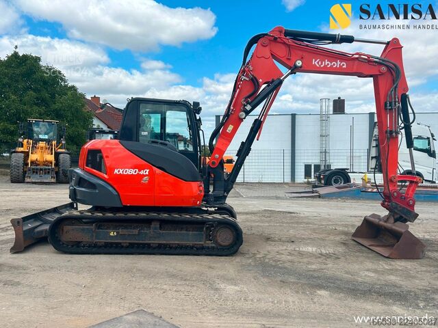 Mini-pelle KUBOTA KX 080-4 Eco e Plus/SW/Verstellausleger/Klima
