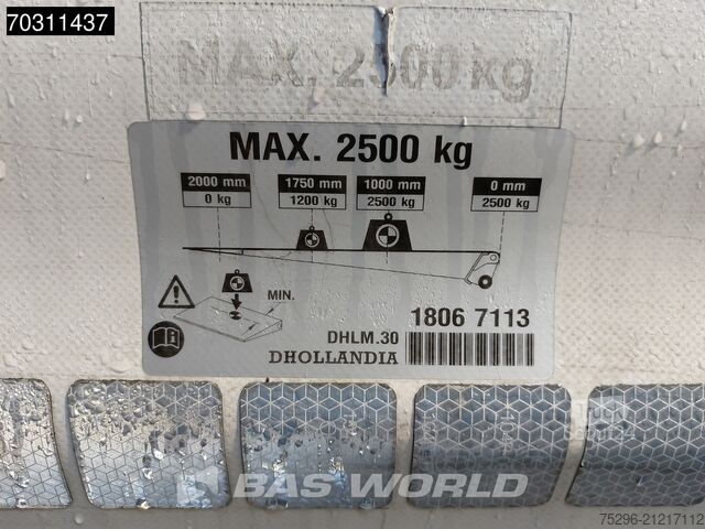 Bâche coulissante Iveco Eurocargo 160E210 4X2 16tonner 2500kg Ladebordw...