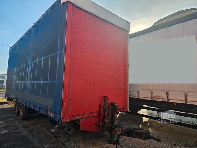 Open trailer with tarp ACKERMANN-FRUEHAUF Tandem Gardine, Edscha,Hubdach